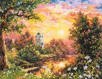 

Set for embroidery "wonderful needle" №121 43-08 "evening ringing" 40x31 cm