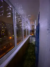 String-Light Led Curtain Christmas Garland Icicle 100leds Stage Garden Outdoor 220V Drop