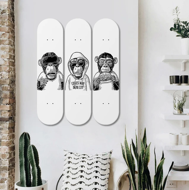 Rage-Quit Definition Wall Art - White Skateboard Wall Art