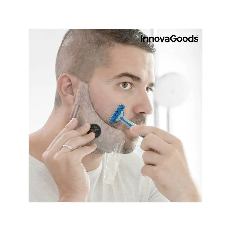 Шаблон для бритья бороды хипстер Парикмахерская InnovaGoods