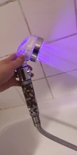 Zloog-Cabezal de ducha LED de baño caliente, ahorro de agua de alta presión, anión de mano, cabezal de ducha de filtro de Spa