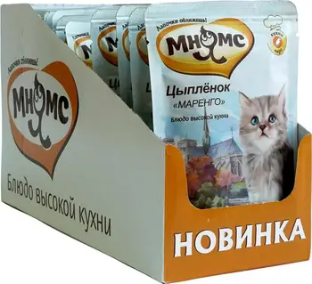 

Мнямс паучи for kittens Chick "Маренго", 12*85g