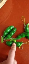 Juguete para apretar Infinite Edamame, llavero de guisantes, hoyuelos, juguetes antiestrés de descompresión