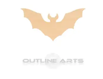 

10 pieces Bat Laser Cut Wood Shape Craft Supply