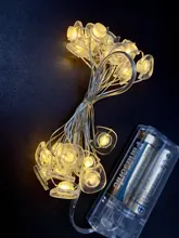 Led-String-Lamp Party-Supplies Christmas-Decoration Led-Fairy-Lights Battery-Operated