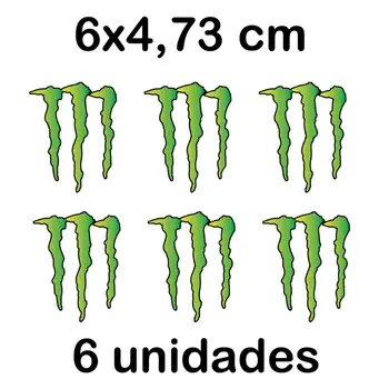 

6X PEGATINA MONSTER ENERGY VINILO STICKER DECAL AUTOCOLLANT GARRA 6x4,73