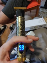 Caja de batería recargable LCD cabello hombres peluquero maquinilla para cortar el pelo Máquina para cortar cabello de Trimmer tijeras Cortadoras de barba