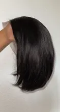 Ali Grace Bob pelucas delanteras de encaje para las mujeres corto pelo humano con corte Bob cierre peluca cabello Natural brasileño de encaje recto frente Bob pelucas