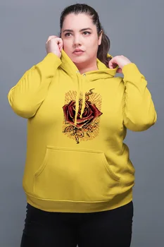 

Angemiel Wear Red Rose Yellow Women 'S Hooded Sweatshirt