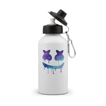 

Алюминиевая бутылка воды с именем и изображением MARSHMELLO, спортивная бутылка, ребенок, Школьная бутылка воды, детские