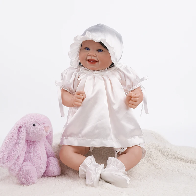 

RBG LoL Reborn Baby Doll 22 Inches Toy Smile Realistic Full Vinyl Body Alive Doll New Year Gift For Children Girl Surprise