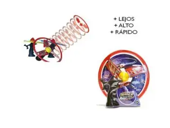 

Space rocker boomerang effect with toy lights