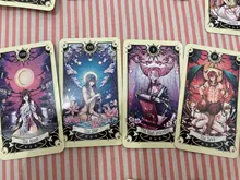 Cartas de Tarot misteriosas para mujeres y niñas, cartas de oráculo, juego de mesa