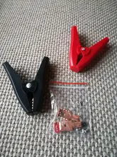 Alligator-Clip Electrical-Clips-Clamps Car-Battery Crocodile 100A Durable Insulated Red