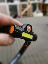 Mini Flashlight Led-Headlamp Powerful Outdoor 18650 Battery Camping COB Portable Q5 Built-In