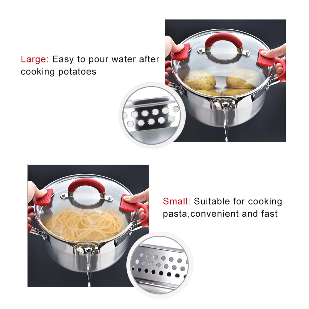 Утолщенная кастрюля из нержавеющей стали 304, кастрюля для ...