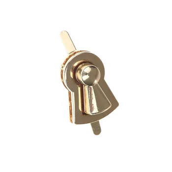 

Gold Metal Buckle Rotating Lock, Twisty Lock DIY Bag Handbag Stampings, Bag Closure Mechanism, Bag Part Accessories