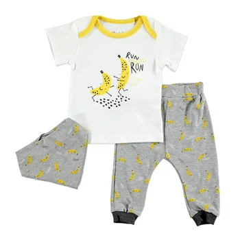 

ebebek Bambaki Summer Baby Boy Funny Bananas T-shirt 3 pcs