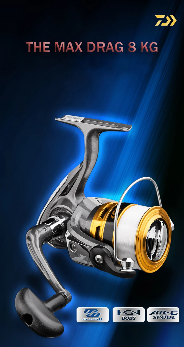 Daiwa Mulinello Da Pesca Join Us JN163000: 260g, Recupero 82cm, Cuscinetti 1, Taglia 3000, Rapporto 5.3:1