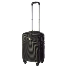 Чемодан на колесах PROFFI TRAVEL "TOUR SPACE" 20' пластиковый малый 55х35х22, ЧЕРНЫЙ, S