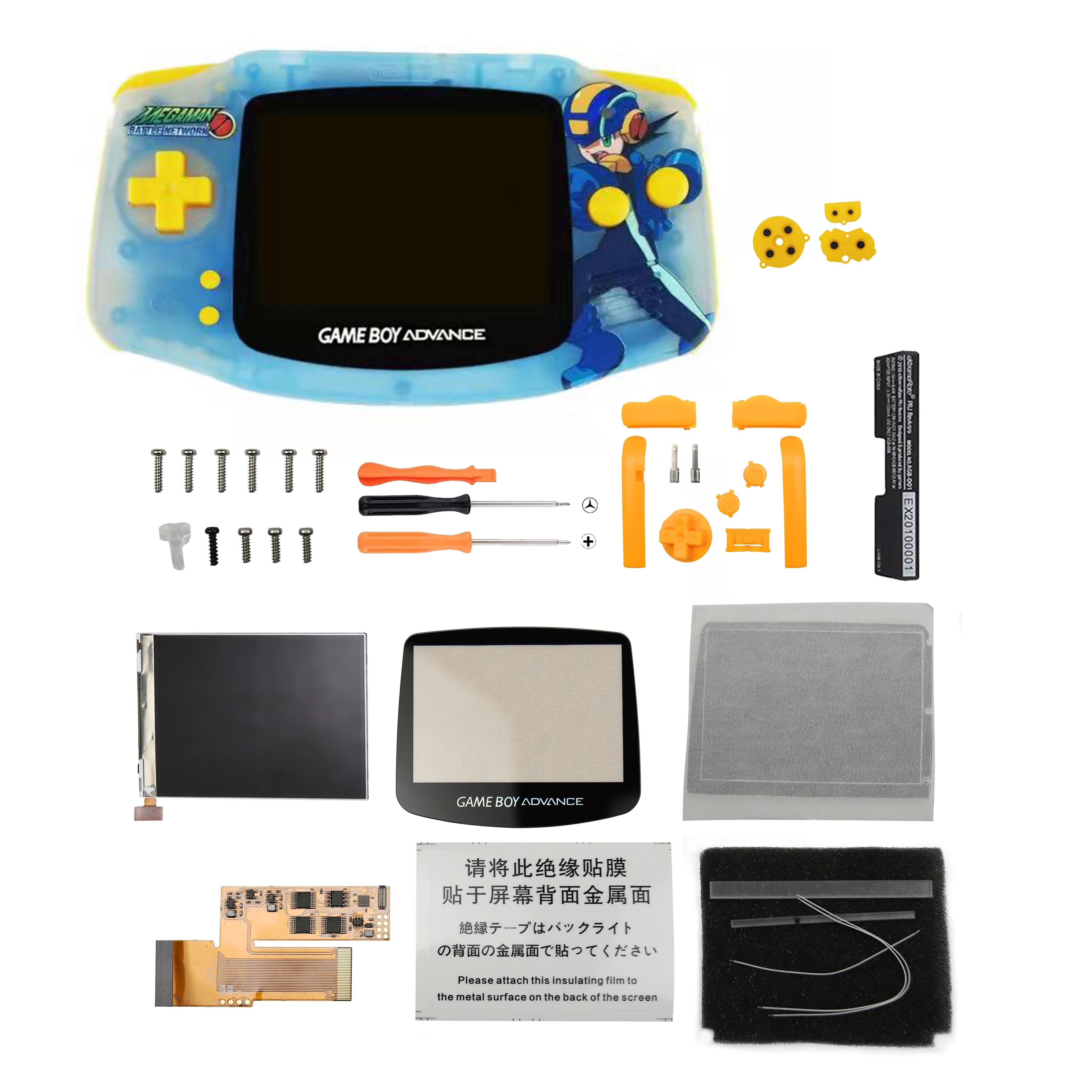 gba Original Refurbished GBA Highlight IPS2.0 Handheld Game Console for Game Boy Advance Games Holiday Gifts
