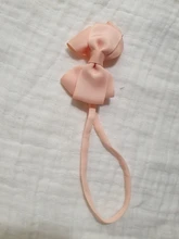 Cinta de lazo anudado de grogrén para niños, diadema pequeña, Mini cinta de cabeza elástica, diademas para chicas, accesorios para el cabello de bebé