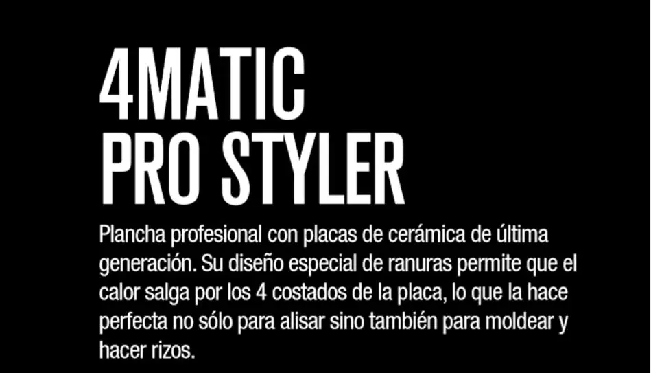 Plancha profesional 4MATIC PRO STYLER Italian Design Peluquería PostQuam  Para alisar y hacer ondas placas de cerámica hasta 200º 35 W  IDEE3011|Relajantes capilares| - AliExpress