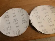 Polishing-Machine Sandpaper Self-Adhesive-Disc-Sand Grinding Round-Back Red Velvet 9inch