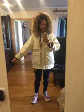 Winter Jacket Coat Parkas Fitaylor Zipper-Down Natural Women Outerwear Snow Warm Thick