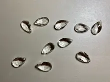 Pendant Jewelry Chandelier Suncatcher-Spacer Crystal-Prism Glass Faceted Clear Tear DIY