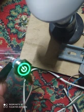 16mm 12mm interruptor de botón de metal botón impermeable circular plana Botón de luz LED auto-bloqueo auto-botón de Reinicio 1NO1NC