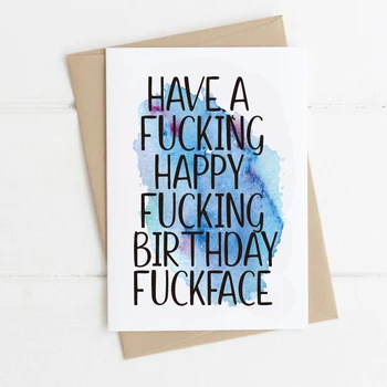 

Funny Birthday Card for him or her Have a happy birthday
