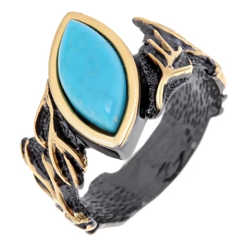 

Silver ring with turquoise