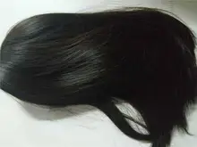 HENRY MARGU-pelucas sintéticas rectas, color negro y marrón, con resalte para mujeres, parte media, longitud del hombro, pelo Bobo resistente al calor