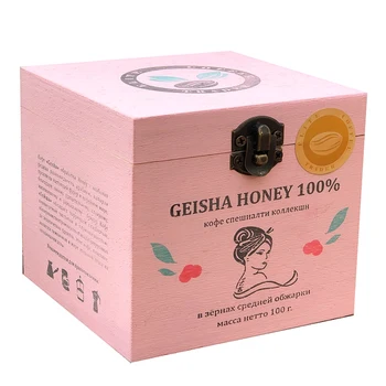 

Coffee in зёрнах arabica elcotrader geisha honey, 100 C. In wooden box