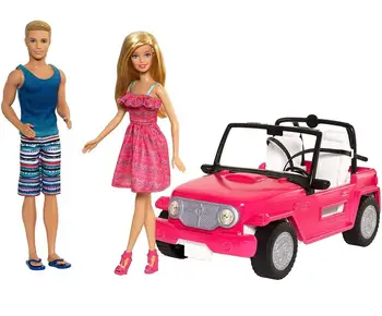 

Barbie doll with Ken in Jeep Barbie