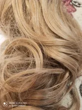 Extensiones de Cabello para mujer, coletas con ondas, 14 pulgadas, pelo sintético Rubio, extensión Natural