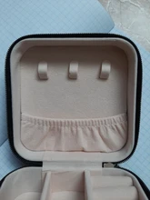 Caja de joyería para mujer, organizador de almacenamiento portátil, soporte para pendientes, cremallera, Estuche De Viaje de exhibición de joyas, 100x100x55mm