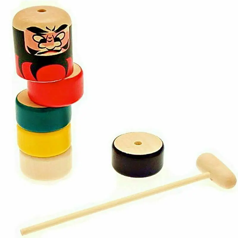 Grimace Immortal Daruma Toys,, совершенно новая волшебная бесчеловечная упрямая деревянная игрушка, забавная волшебная игрушка, небьющаяся - Цвет: Grimace