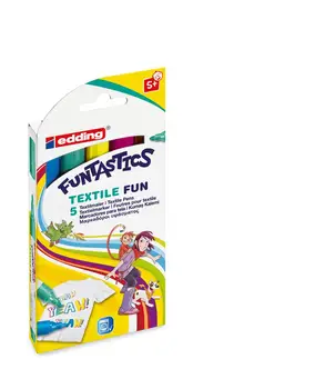 

Set of markers for textiles funtastics, 2-3mm, 5 colors in a set,