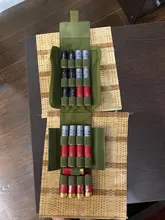 Bolsa de carcasa de munición táctica, 25 balas, calibre 12, riñonera Molle, soporte para pistola de tiro, Cartucho para Rifle, accesorios de caza