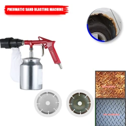 Ensemble de jet de sable pneumatique Portable de 450ml, Machine multifonction Portable pour le polissage par pulvérisation 