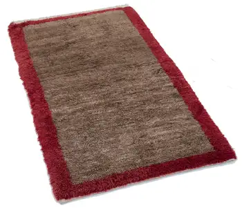 

94x154 Cm Brown Handmade Vintage Tulu Rug-3x5 Ft
