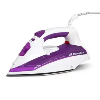 

STEAM IRON ORBEGOZO SV 2205-2200W-DRIP stop-KNOCK STEAM 85GR/MIN-STEAM UPRIGHT-SOLE STAINLESS STEEL