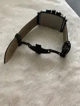 Correa de reloj con patrón de bambú, correa de reloj de cuero genuino con hebilla de mariposa de doble presión, accesorios de relojes de 12-24mm