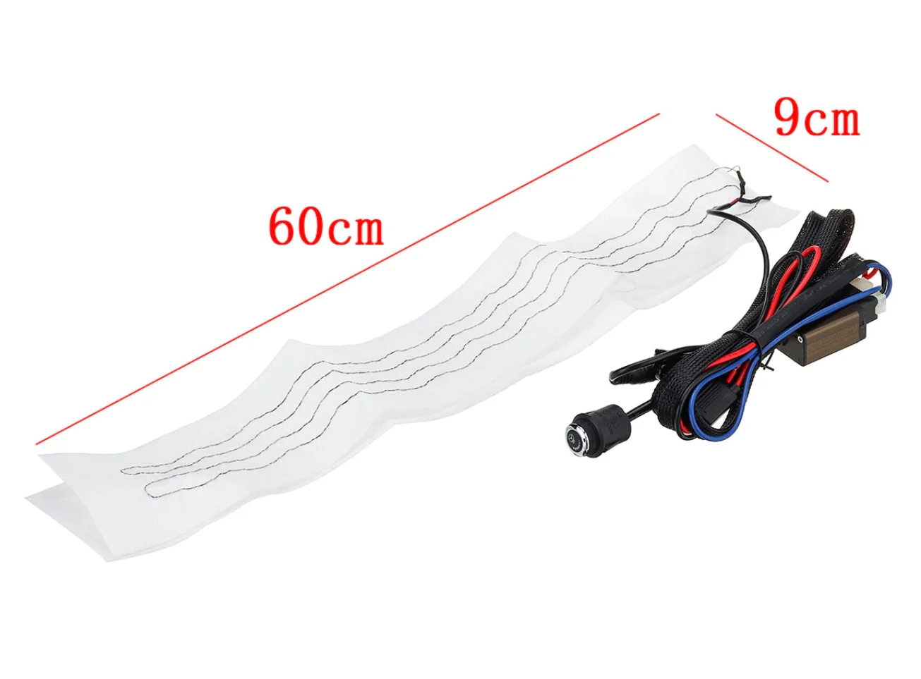 12V Heated Car Steering Wheel Kit Carbon Fiber Pad With 6 Led Shift