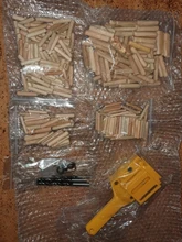 Guía de taladro con plantilla y herramienta para carpintería, 6, 8, 10mm, brocas HSS para madera, novedad