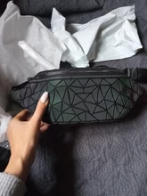 Riñonera luminosa de cuero para mujer, bolso de cintura, a la moda, 2020