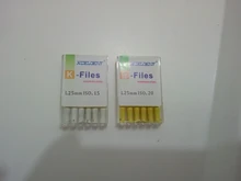 21mm/25mm/31mm 6 unids/pack K archivos Dental de acero inoxidable instrumentos para endodoncia raíz Dental Canal archivos de herramientas para el tratamiento de la
