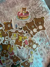 10/50/100 unids/set Kawaii Rilakkuma oso pegatinas con dibujos animados para guitarra DIY juguete bicicleta portátil monopatín equipaje Decoración